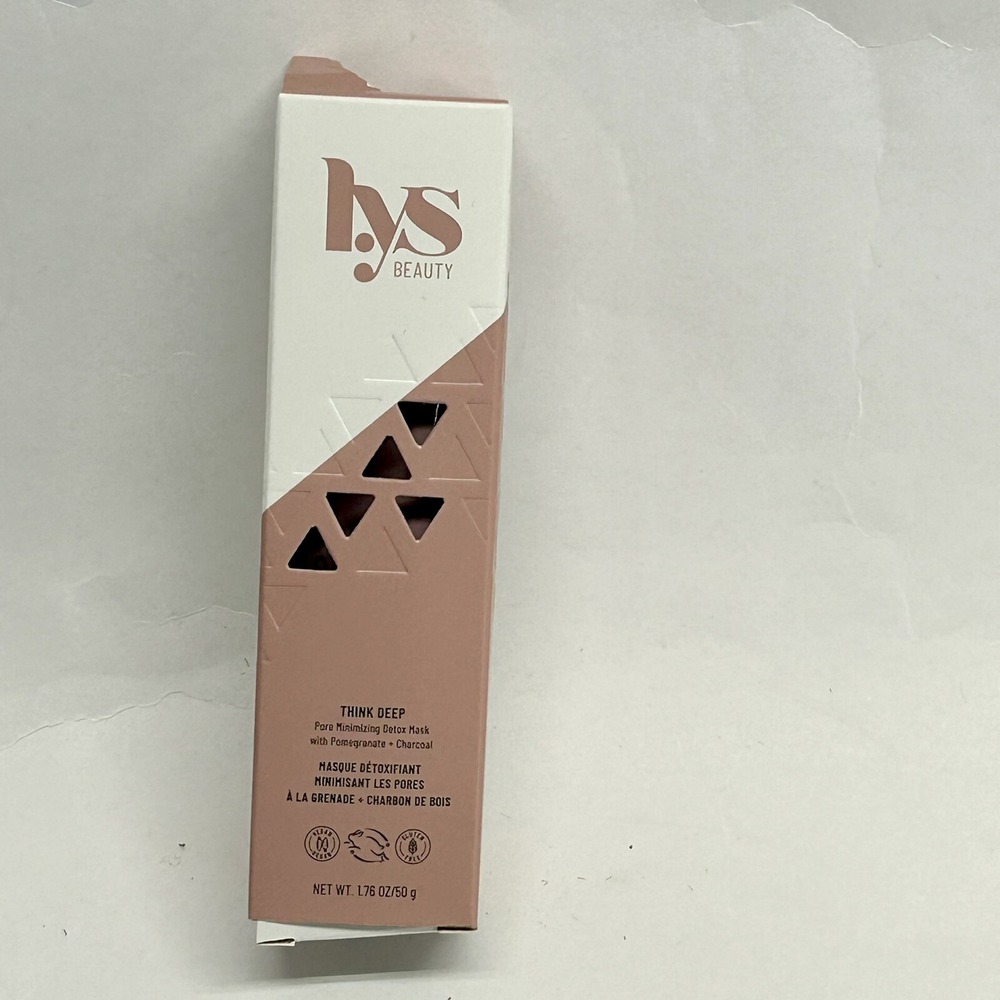 LYS BEAUTY~Think Deep~Pore Minimizing Detox Mask~1.76oz / 50g~Full Size~NIB~